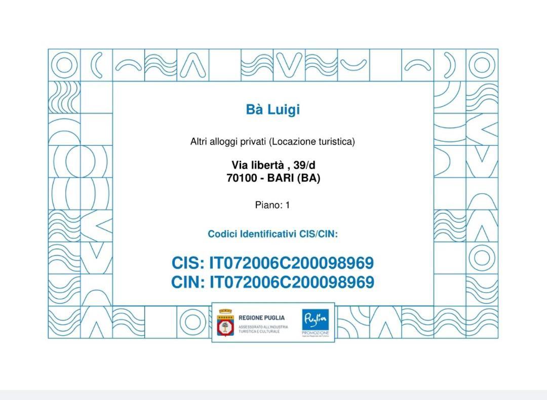 Ba Luigi Appartement Bari Buitenkant foto